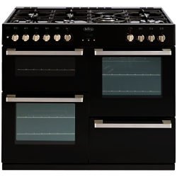 Belling DB4 100DF Dual Fuel Range Cooker Black